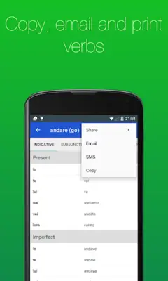 Italian Verb Conjugator android App screenshot 14