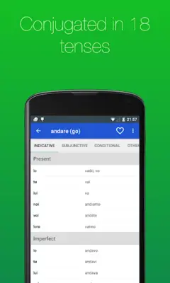 Italian Verb Conjugator android App screenshot 15