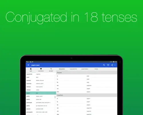 Italian Verb Conjugator android App screenshot 3
