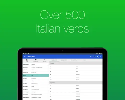 Italian Verb Conjugator android App screenshot 5