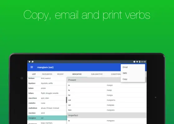 Italian Verb Conjugator android App screenshot 8